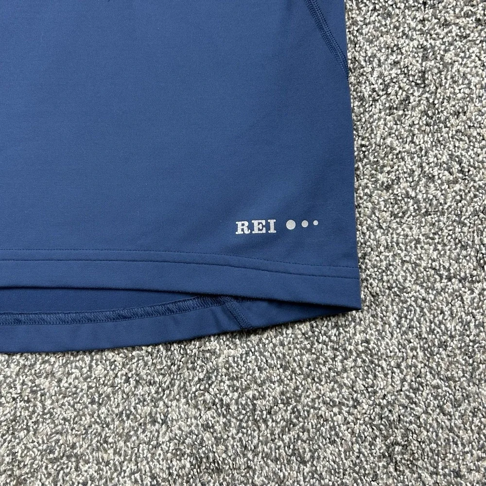 Vintage REI Co Op Jacket‎ Mens Large 1/4 Quarter Zip Pullover Blue Long Sleeve
